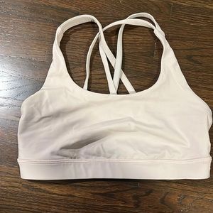 Lululemon pale pink energy bra 6